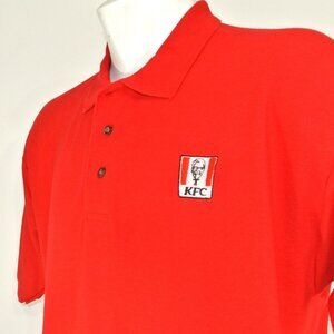 KFC Kentucky Fried Chicken Bucket Red Polo Shirt Employee Uniform NEW Size Small